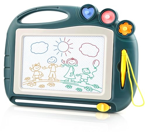 Daisiki Magnetic Drawing Board, Toddler Toys for Age 1 2 3 Boys Girls, Sketch Pad, Birthday Easter Christmas Halloween Kids Toy Gifts for Boys and Girls