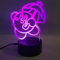 E-lec 3D-Nachtlicht, niedliches LED-Nachtlicht, Anime-Charakter, Kirby Toys, 7 Farben, Wechselraumdekoration, dimmbare Tischlampe, Kinder, Jungen, Mädchen, Geschenke für Weihnachten, Geburtstag