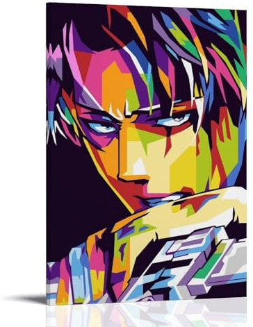 ZBSXLBNG Eren Yeager Poster Dekorative Malerei Leinwand Wandkunst Wohnzimmer Poster Schlafzimmer Malerei 20x30inch(50x75cm)