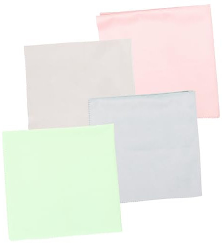SEWOART Linsenreinigungstücher 4 Stück 40 X 40 Cm Große Brillenputztücher Staubfleckenentferner Sicher Für Bildschirme