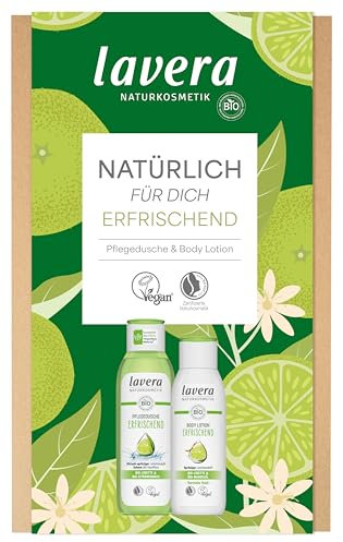 lavera Geschenkset - Natürlich für Dich - Erfrischend - Pflegedusche & Bodylotion - Bio-Limette - vegan - Naturkosmetik