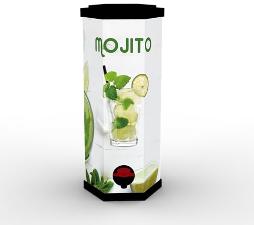 Mojito SIN ALCOHOL CHAPEAU – Sabe como el de verdad, pero sin el “día después” | 3 Litros en Bag in Box | Sin azúcar añadido | Para todos, incluso para tu madre