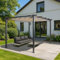 Pergola en Aluminium HWC-N93, pavillon de Jardin Pavillon de Jardin, Structure Stable de 8cm Toit Coulissant UV50+ 3x4m - crème-Beige
