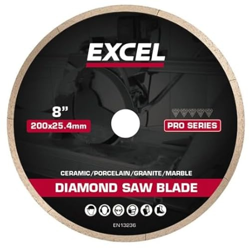 Excel 8 (200mm) Hot Press Continuous Pro Series Diamond Cutting Saw Blade
