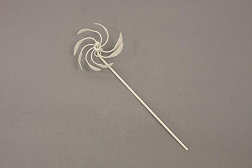 Unbekannt Miniatur Garten, Windrad steckbar, weiß Länge ca. 22,5cm
