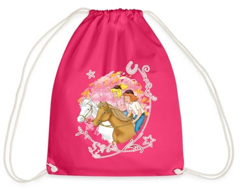 Spreadshirt Bibi Und Tina Wettreiten Im Wald Turnbeutel, One size, Fuchsia