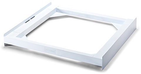 Meliconi Base Torre Basic Kit di Sovrapposizione in tecnopolimero per lavatrice e asciugatrice, Poliuretano, Bianco, Portata max 250 kg
