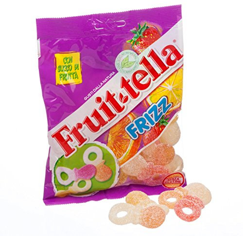 6x Fruittella Ciucci frizz Schnuller Süßigkeiten Fruchtsaft Bonbon Lollies 180g