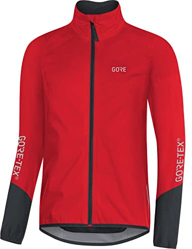 GORE Wear C5 Herren Fahrrad-Jacke GORE-TEX, M, Rot/Schwarz