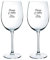 Calledelregalo Regalo Personalizado para cumpleaños: Copas de Vino grabadas con la Edad, Firma y Fecha