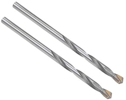 sourcing map Cemented Carbide Twist Drill Bits 3mm Metal Drill Cutter for Stainless Steel Copper Aluminum Zinc Alloy Iron 2 Pcs