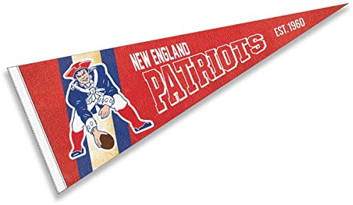 WinCraft New England Patriots Throwback Vintage Retro Pennant Flag
