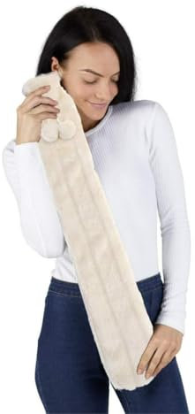 Marco Paul Cream Long Hot Water Bottle with Covers UK Heating Pad