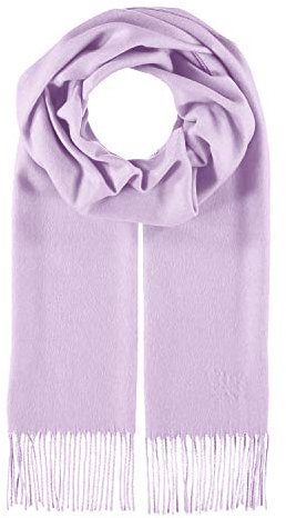 fiebig Cashmink Schal in Uni | Halstuch für Damen & Herren in Größe 180 x 30 cm | Made in Germany (One Size, Flieder)
