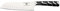 Rockingham Forge 128 Series 7 Inch Santoku Knife with German Steel Blade, Ergonomic Handle Made of ABS Plastic and Steel, Japanese Knife