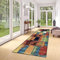 DTUQYX Läufer Flur rutschfest Teppich Küche 50X300CM, Polyester Waschbar und Dauerhaft, Hexagon Geometrische Schlafzimmer Gitter Muster Carpet, für Wohnzimmer Büro Esszimmer, Farbvielfalt Anpassbar