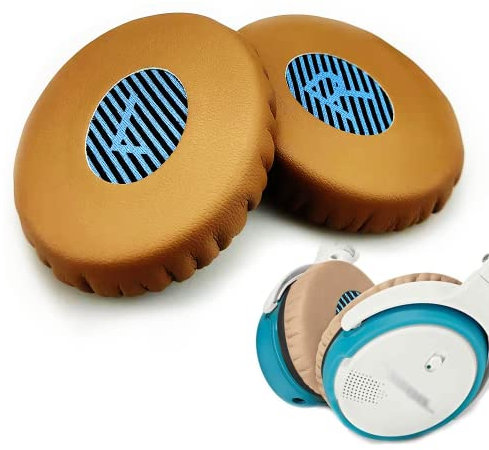 Ohrpolster Ersatz-Schaumstoff-Ohrpolster Kompatibel mit Bose SoundLink On-Ear (OE), On-Ear 2 (OE2), OE2i und SoundTrue On-Ear (OE) Kopfhörern (Braun)