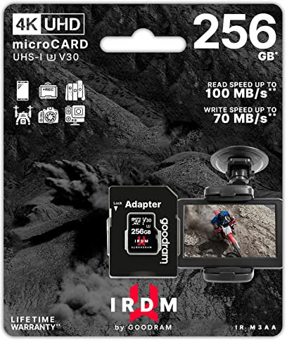 Micro SD 256 Go Card UHS I U3 + Adapter - Retail bliste