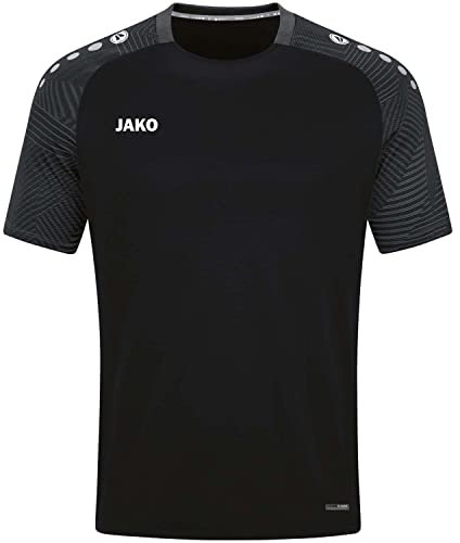 JAKO Herren T-Shirt Performance, Schwarz/Anthra Light, L