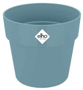 Elho B.for Original Rond Mini 7 - Pot De Fleurs pour Intérieur - Ø 6.6 x H 6.0 cm - Bleu/Bleu Pigeon