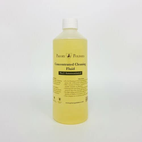 Ultrasonic Jewellery Cleaner - Concentrated Cleaning Solution Fluid for Metals (No1 500ml)