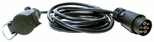 Kunzer VBK 73 Verbindungskabel 2,8m Stecker, Kupplung - 7-polige Verbindung zw. KFZ & Anhänger zur Licht-Übertragung