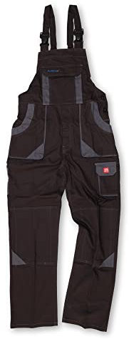 ART.MAS Men's Cotton Bib and Brace Overalls, Multi-Pocket Work Dungarees with Knee Pad Pockets (as8, waist_inseam, numeric_34, numeric_36)