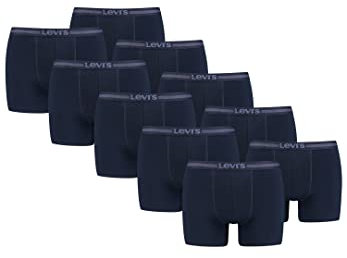 Levi's Tencel Herren Unterwäsche Retroshorts Boxershorts 10er Pack, Farbe:Navy, Bekleidungsgröße:XL