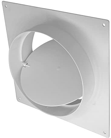 Bride murale de 150 mm avec clapet anti-retour en PVC, raccord de tuyau rond de ventilation