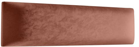 Muralo Samt Wandkissen Stoff Polsterpaneel Schlafzimmer Wohnzimmer Bett Wandpolster Bettkopfteil Lendekissen Modern Luxus Gepolstert Polster Paneel (Altrosa, 90 cm x 30 cm)