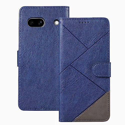 binandteam Cover per Google Pixel 7a 5G Custodia in Pelle libro Flip per Smartphone, con Slot per Tessere e Supporto Pieghevole per Cover Google Pixel 7a 5G - Blu