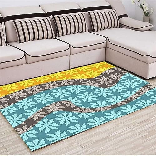 RUGMRZ Bodenbelag Balkon Deko Teppich Modernes und minimalistisches Wohnzimmer mit Schlafzimmer Wohnzimmer Sofa Teppich Mehrfarbig Balkon Boden Teppich waschbare Teppich bodenbelag Balkon deko teppic