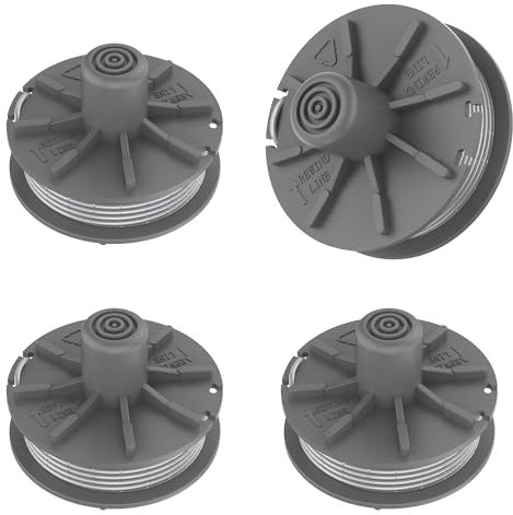 TRUSTLIONTEK rasentrimmer spule 5307-20 für Gardena trimmer ersatzspule 6.1 m Länge Ø 1,6 mm (4 Fadenspule)