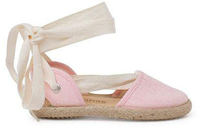 Pisamonas Leinen-Espadrilles für Mädchen mit Rohband