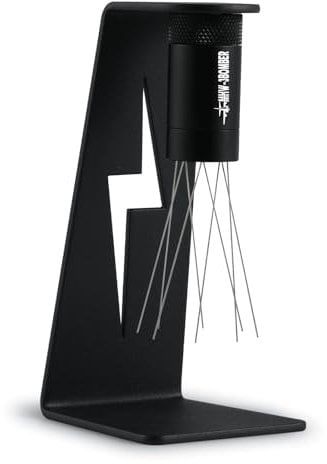 MHW-3BOMBER Einstellbar 0.4mm WDT Tool 2.0, Espresso Nadel mit 8 Ersatznadeln, Espresso Distribution Tool Kaffee Distributor mit Magnetischer Ständer, Espresso Nadel Barista Zubehör Modell: T6126