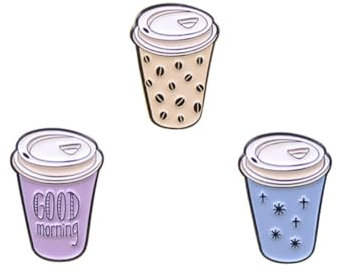 Good Morning Tea Enamel Lapel Pin Cartoon Coffee Cup Bubble Milk Tea Brooch Enamel Badge Drinking Collar Brooch Pin Clothes Jewelry Decor Women Girls Bubble Milk Tea Coffee Fans Jewelry Gift