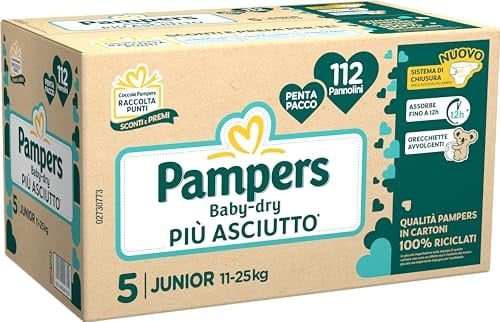 Pampers Penta Baby Dry Junior Größe 5 Vorratspack mit 112 Windeln