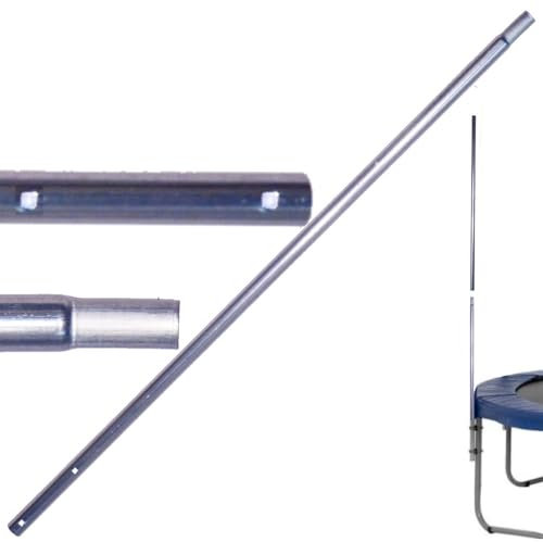 Montant 105cm - 2 Trous - Diamètre 25mm - pour Filet Trampoline (Partie Basse Qui se Fixe sur Pied avec 2 vis Droites)