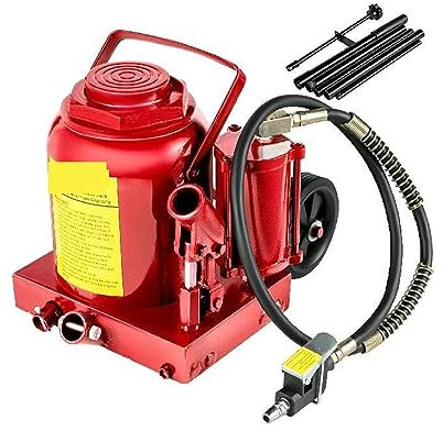 USKI Cric de Voiture Cric de Bouteille hydraulique à Air de 50 tonnes, atteint 43cm de Hauteur, Pression maximale de 220PSI, Outil de réparation de Voiture, véhicules de Leva, Machine Robuste
