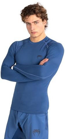 Venum, Contender Long Sleeve Rashguard, Men's, XXL, Blue