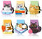 JSRQT Lesezeichen Magnetisch Niedlichen Tier Katze Magnet Lesezeichen Book Marks Druck auf 2 Seiten Bookmarks Lesezeichen Markierungen 6 Stück Magnetic Markings für Lehrer Studenten Buchliebhaber