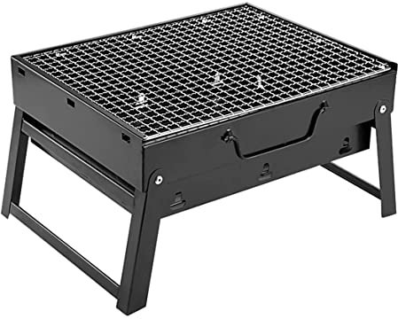 PCharcoal Grill Holzkohlegrill BBQ Grill Edelstahl BBQ Faltbar POutdoor Kochen Camping Wandern Picknick BBQ Grill für Outdoor