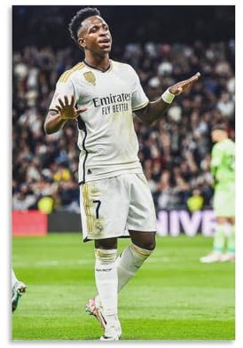 DAGUYS Poster, Fußballer Vinicius Jr. 14 Bilder, Druck, Wandkunst, Poster, Gemälde, Leinwand, Wandbild, Raumästhetik, 20 x 30 cm