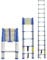 Teleskopleiter Teleskopleitern, Mehrzweck-Ausziehleiter, Teleskopleiter, Teleskopleiter für 8 m/7 m/6,2 m/5 m/4 m/3,8 m/2,6 m Dachzelt, ausziehbare Teleskopleitern aus Aluminium für Home Loft Vision