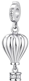 Rosato Storie Charm Heissluftballon aus Sterlingsilber mit 8 weißen Zirkonia, Größe: 23,5 mm, RZ195R