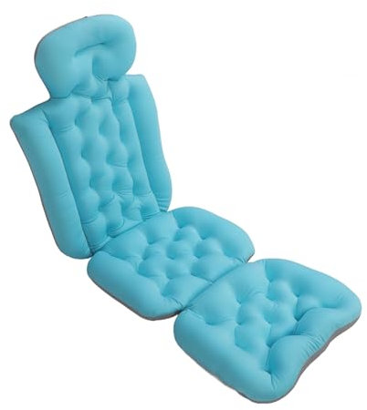 Yosoo Health Gear Full Body Bath Pillow Adult Bath Pillow for Bathtub Thick Bathtub Cushion, Slipproof Full Body Bath Pillows Mat and Cushion Detachable Washable Bathtub Cushion with Suction Cups