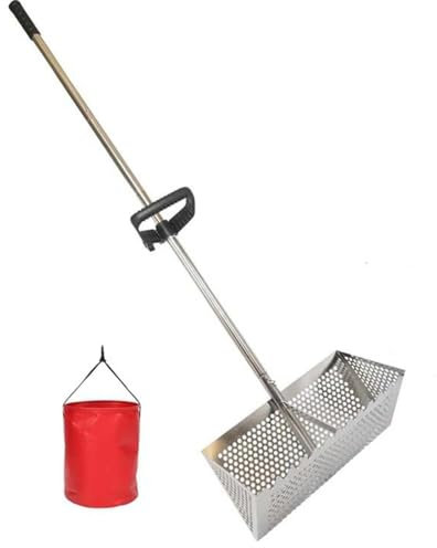 Rastrello da spiaggia,setaccio,setaccioRastrello,Rastrello a Mano a Palo Lungo,Rastrello Manuale,setaccio per sabbia rastrello giardino,per Rastrello da spiaggia Sabbia per allentare Setaccioper sabbi