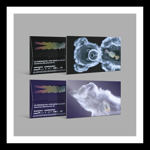 (Weverse Album) LE SSERAFIM [CRAZY] 4th Mini Album (B Ver + Gift Card) K-POP SEALED