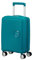 American Tourister Soundbox Mini - Kinderkoffer 47 x 32 x 21 cm, 22 L - Hartschalen Handgepäck Trolley, passend für die meisten Airlines inkl. EasyJet - Leichtgewicht mit 4 Rollen, Blau (Deep Teal)