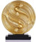 orenm Abstrakte Statue für Heimdekoration, 22,9 cm, Yin-Yang-Koi-Fisch, Büro-Schreibtisch-Skulptur für Männer, einzigartige Heimdekoration, moderne runde Statuen, für Bücherregal, Schlafzimmer,